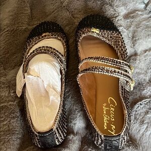 Circus by Sam Edelman Black and Brown beaded Flats